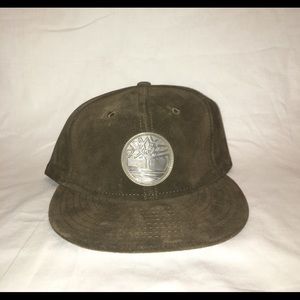 Men's adjustable Suede Timberland SnapBack Olive